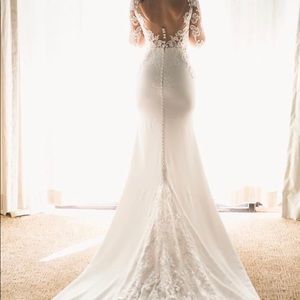 Beautiful 2 Piece Wedding Dress
